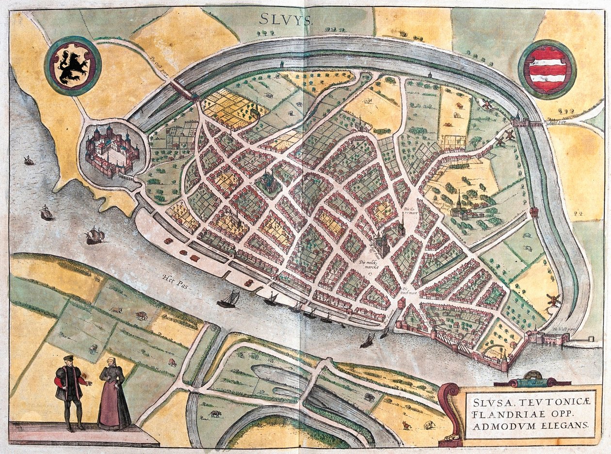 Sluys, Holandia autorstwa Franz Hogenberg