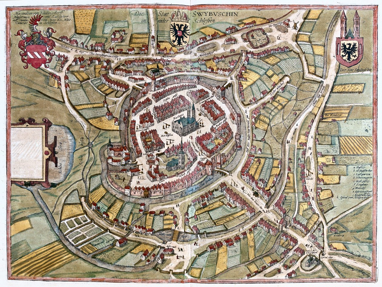 Świebodzin, Polska (grafika) autorstwa Franz Hogenberg