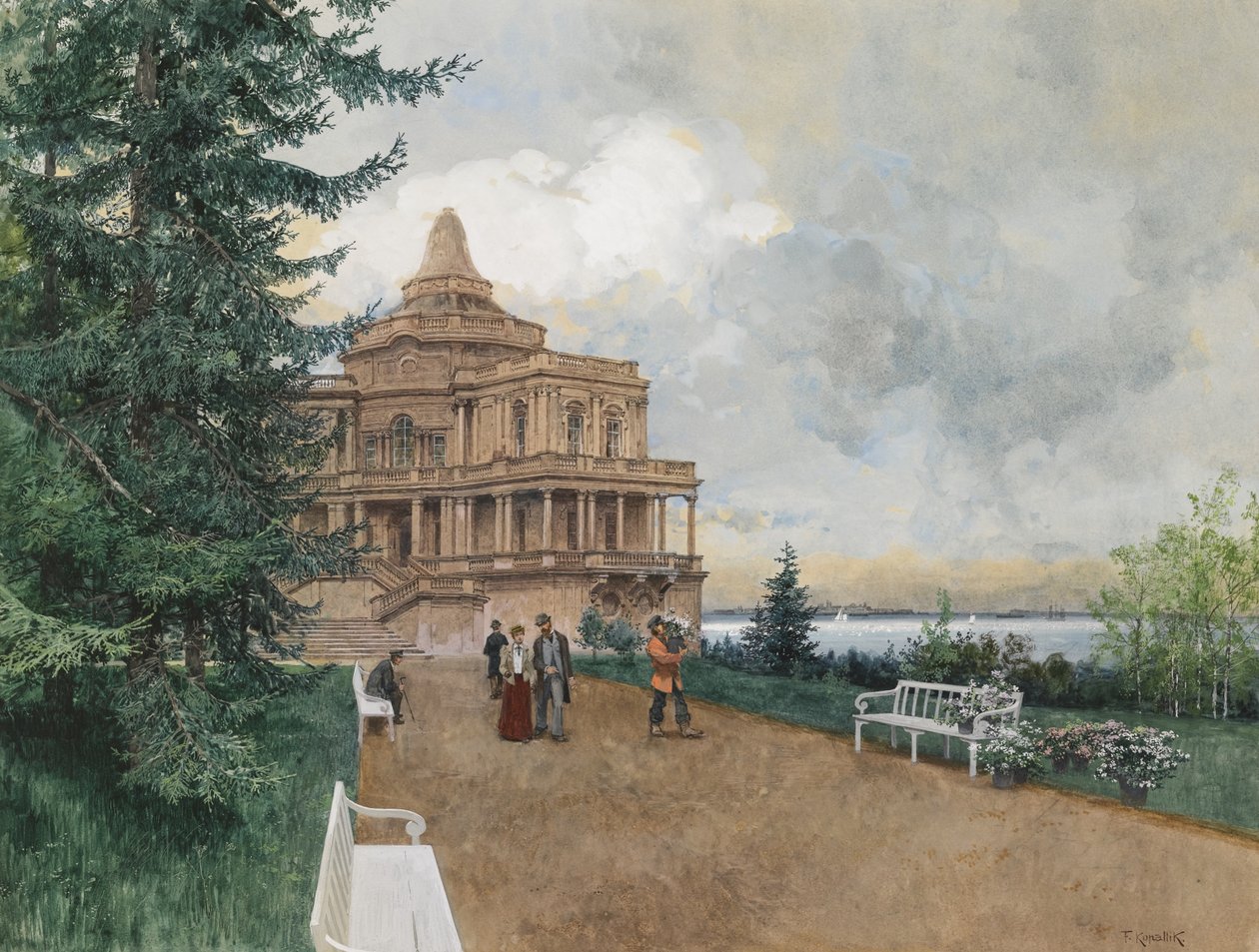 Oranienbaum, 1898 autorstwa Franz Kopallik