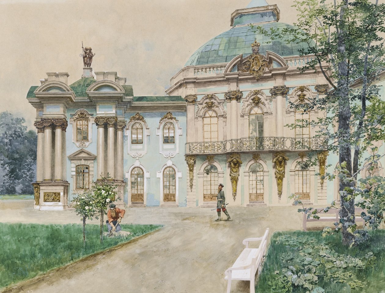 Carskie Sioło, 1898 autorstwa Franz Kopallik