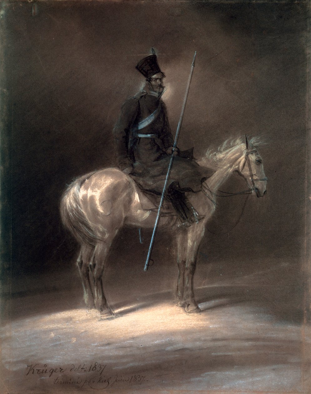 Kozak na koniu, 1837. autorstwa Franz Krüger