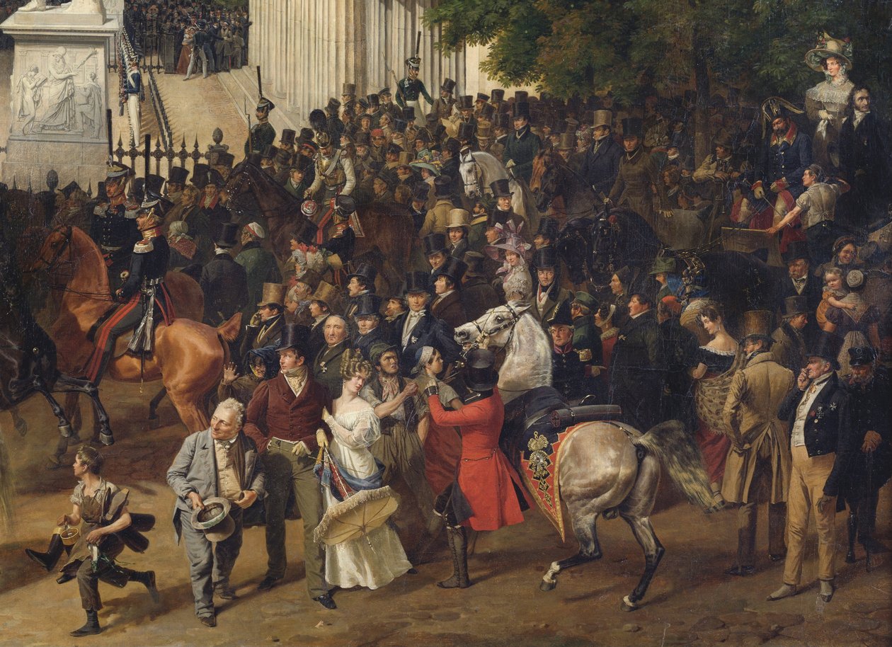 Parada na Opernplatz w Berlinie autorstwa Franz Krüger