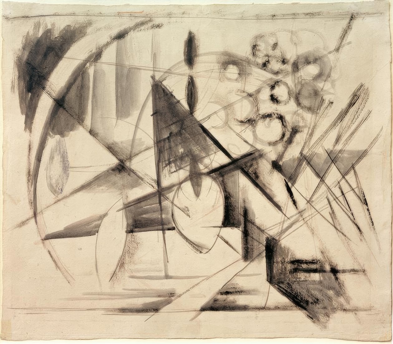 Abstrakcyjny rysunek autorstwa Franz Marc