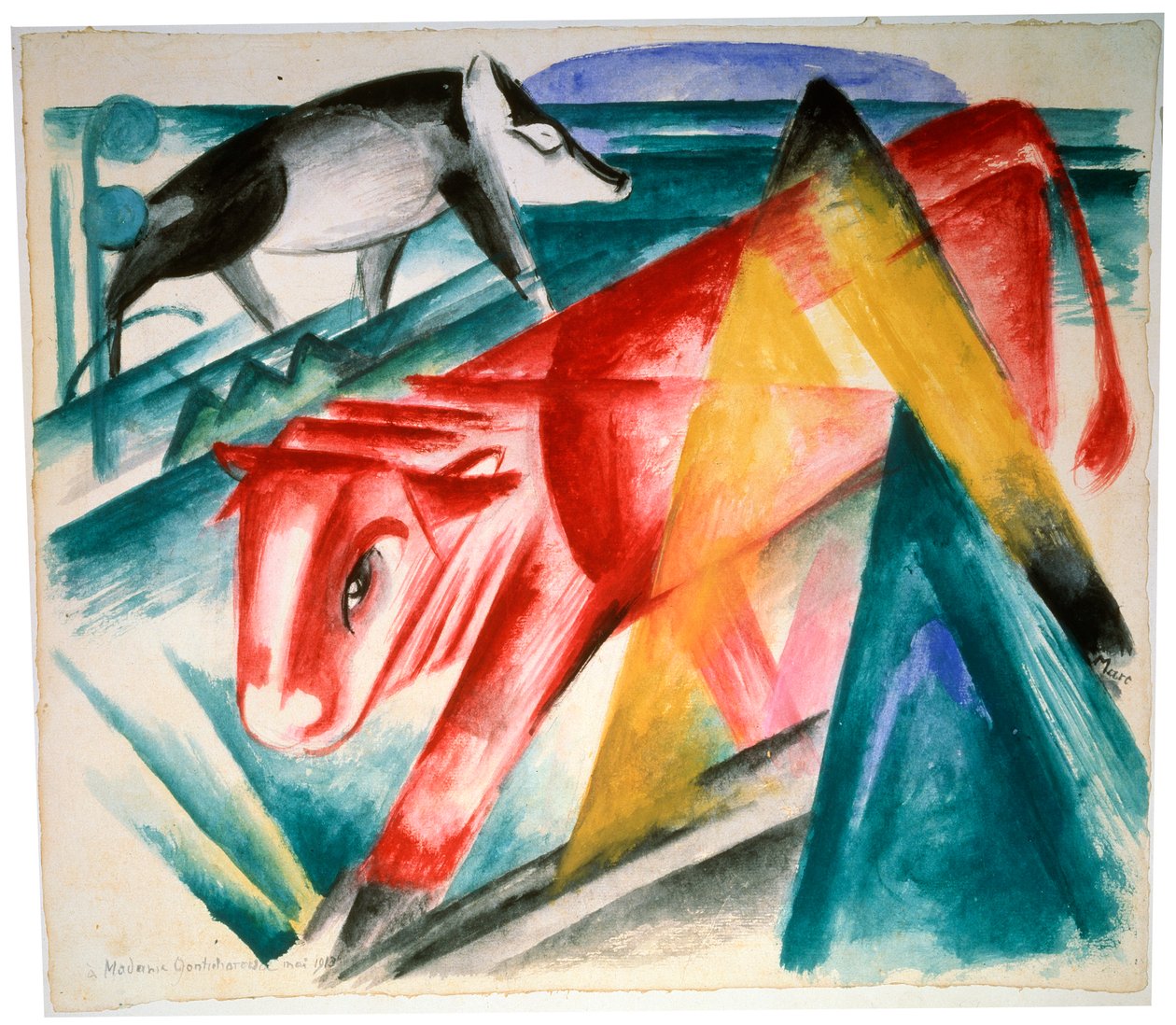 Zwierzęta, 1912-1913. autorstwa Franz Marc