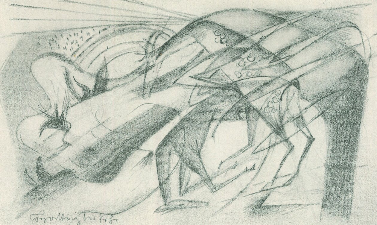 Krycie saren autorstwa Franz Marc