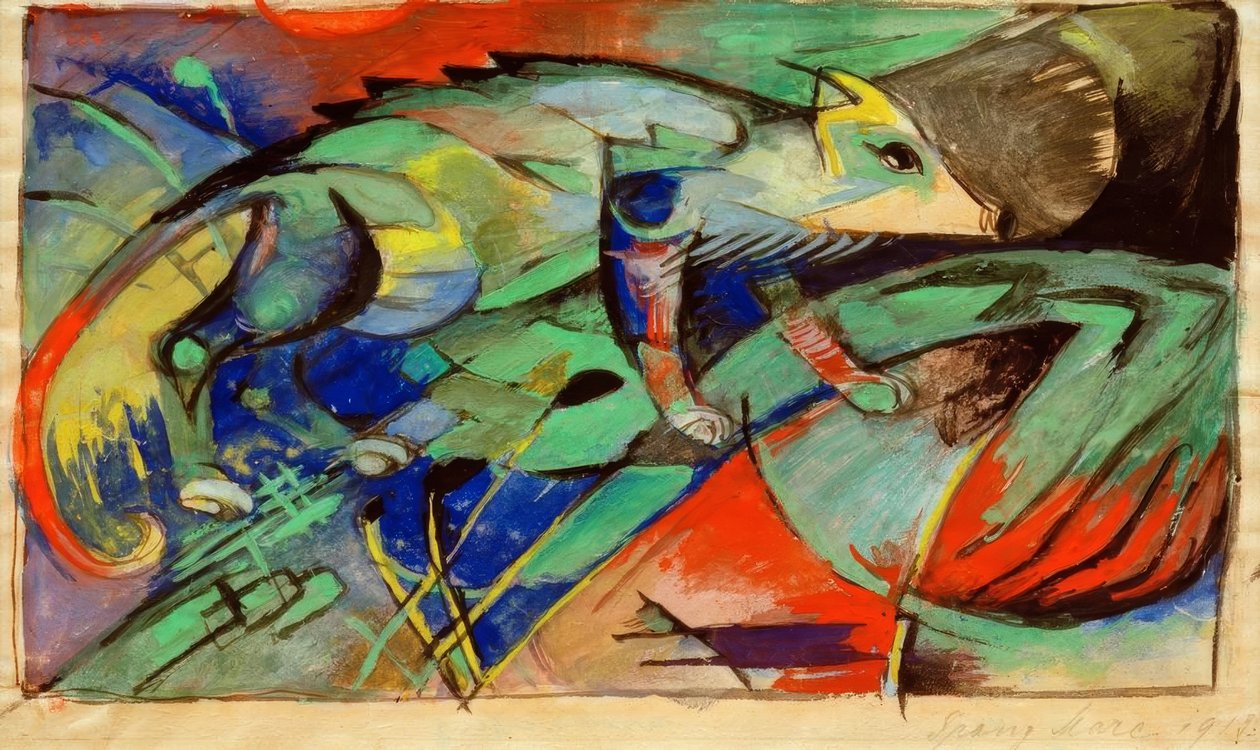 kameleon autorstwa Franz Marc