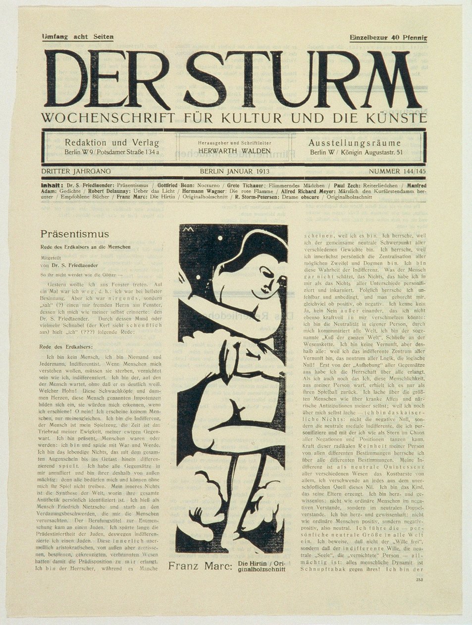 Pasterka autorstwa Franz Marc