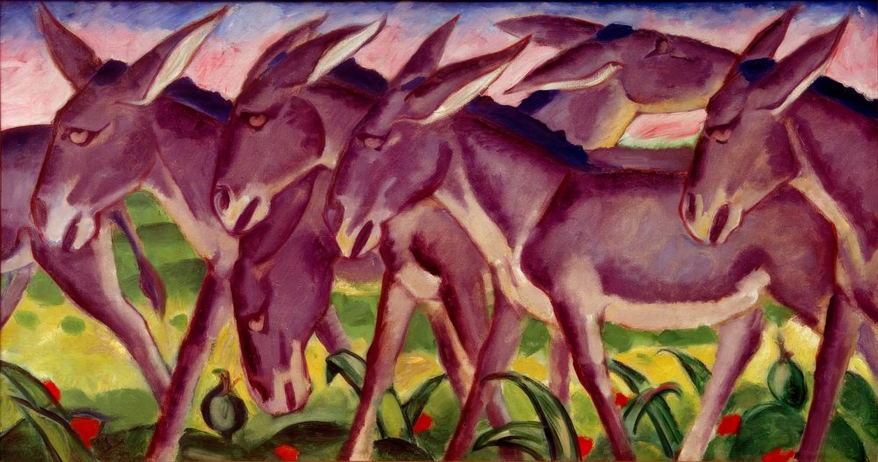Eselsfrytki autorstwa Franz Marc