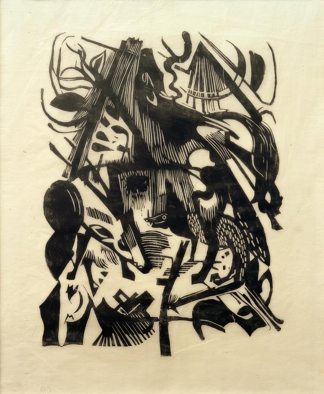 Narodziny Wilków autorstwa Franz Marc