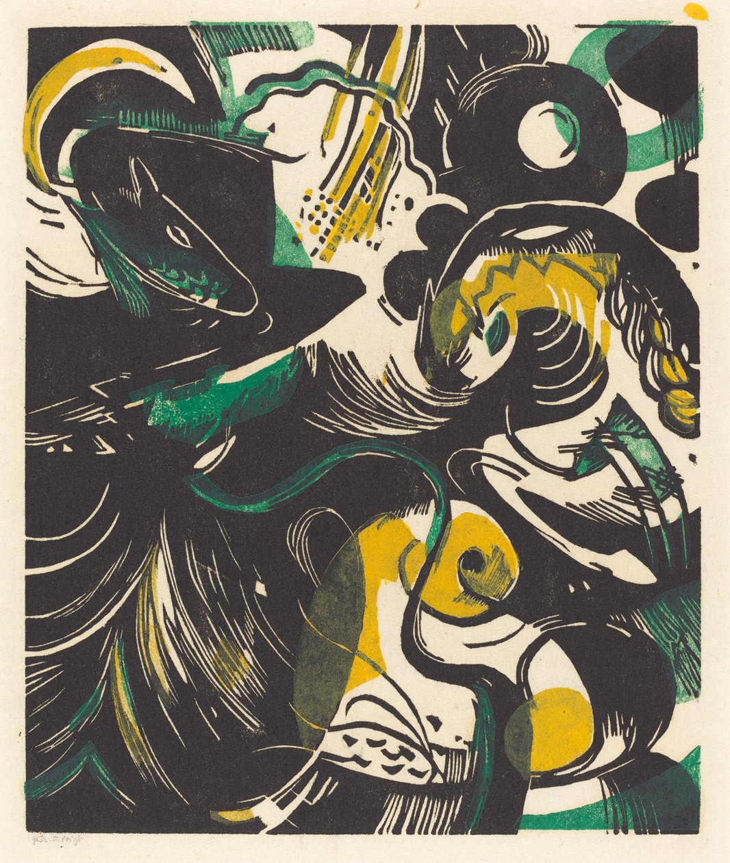 Genesis II Historia stworzenia II, 1914. autorstwa Franz Marc