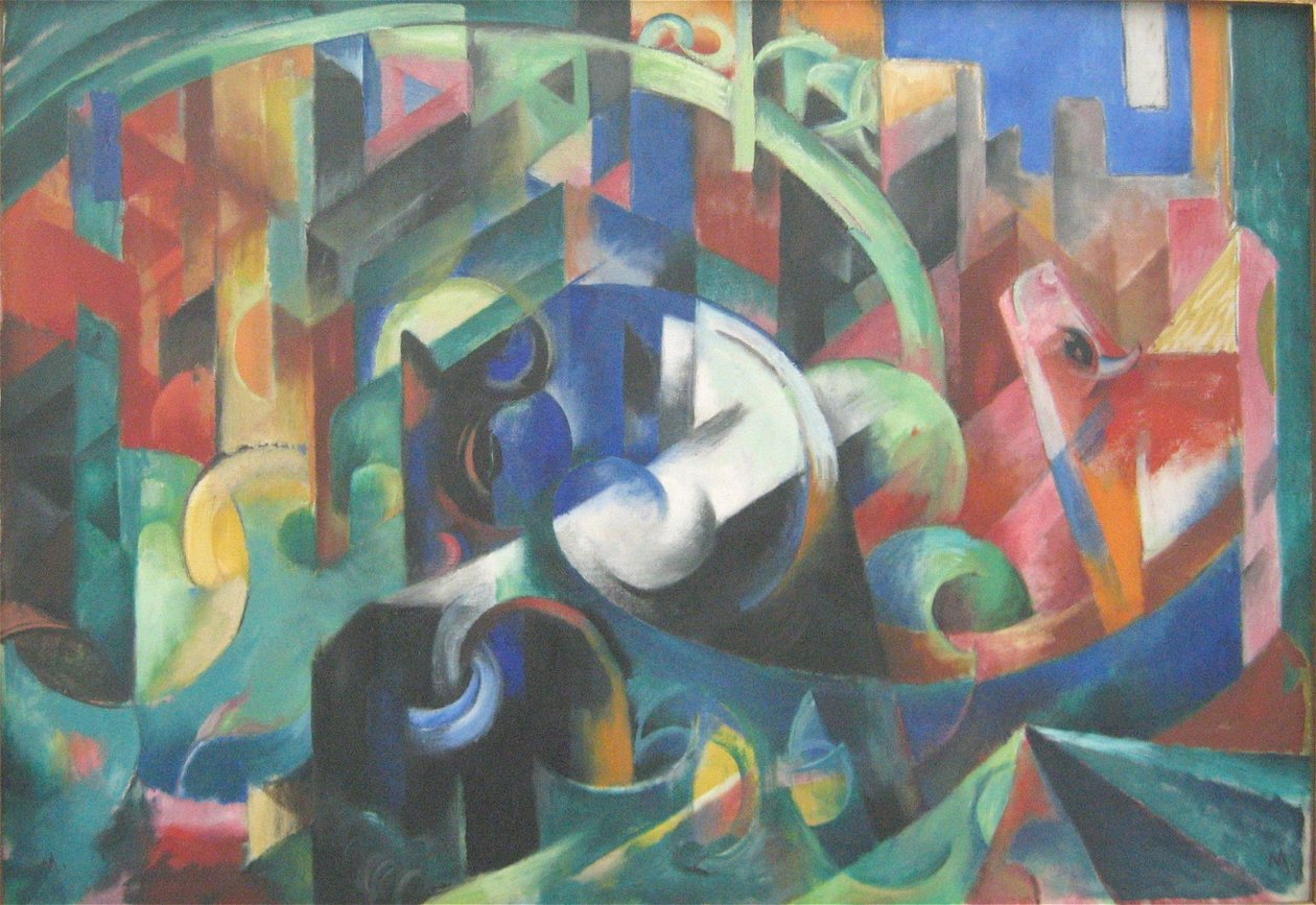 Niemiecki:  Rinder I Bydło I autorstwa Franz Marc