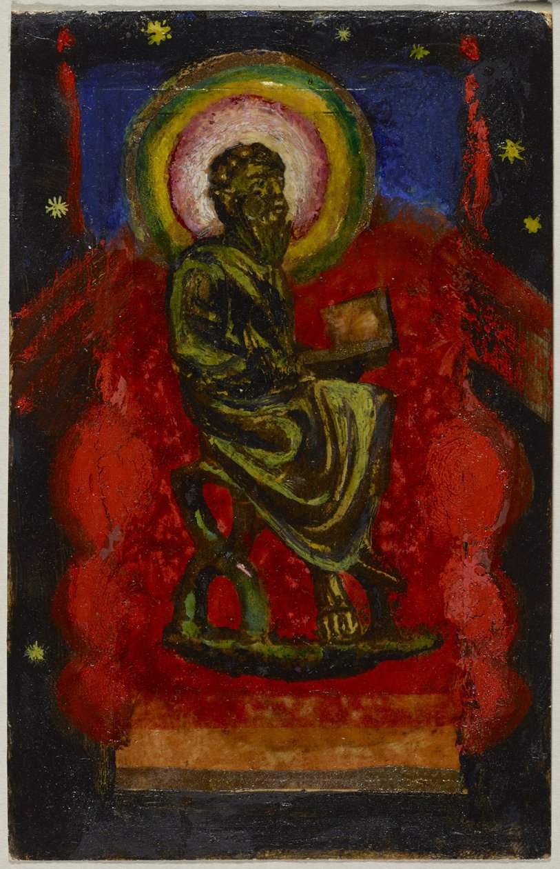 Niemiecki: Siedzący święty autorstwa Franz Marc