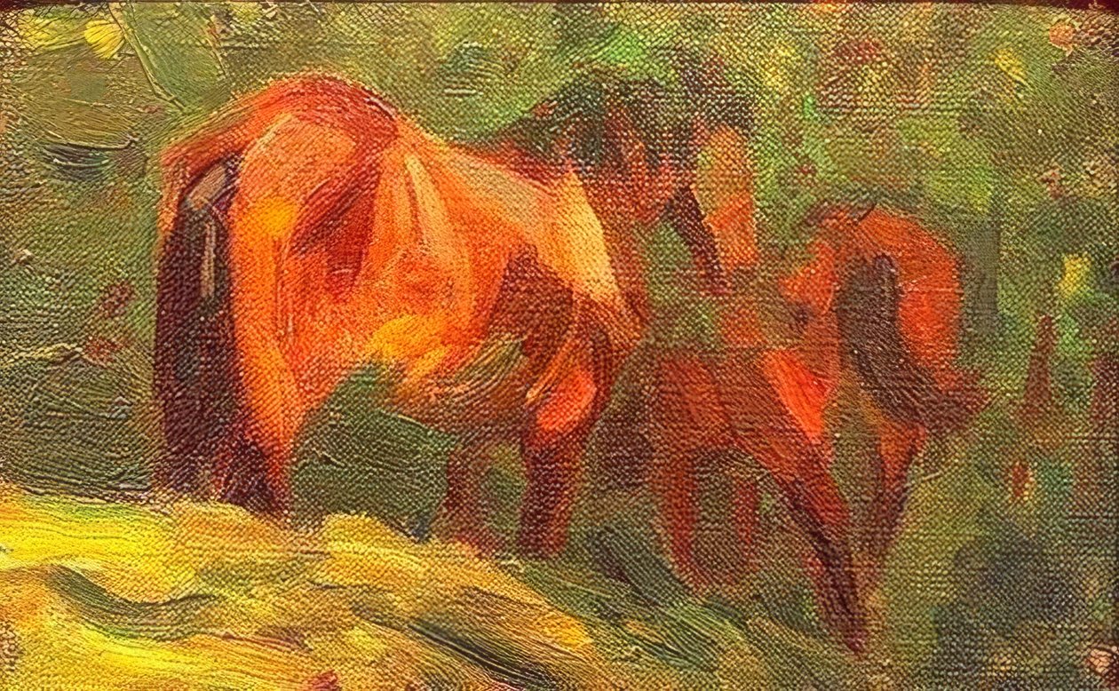 Studium małego konia autorstwa Franz Marc
