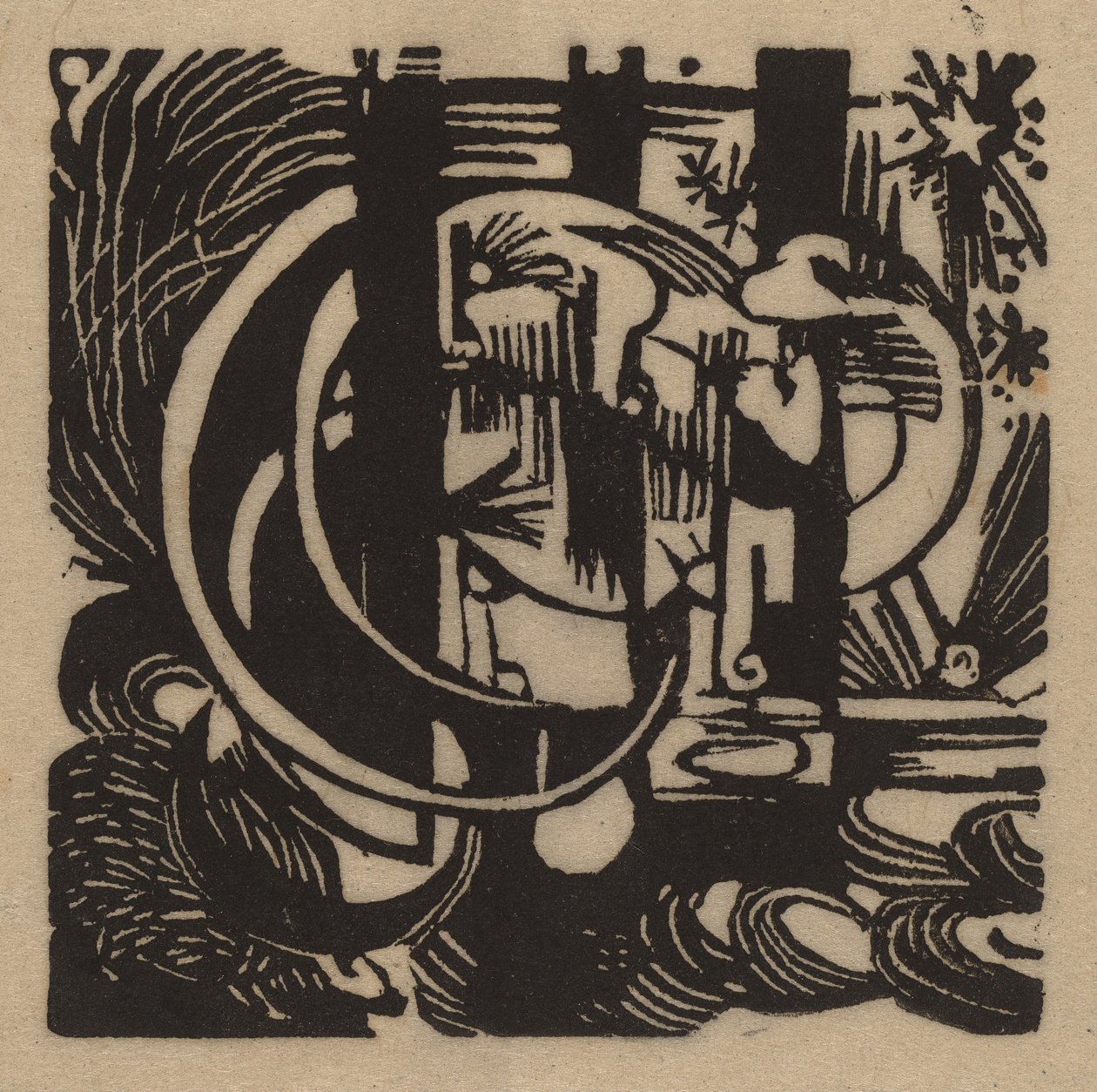 Jaszczurki, 1912. autorstwa Franz Marc