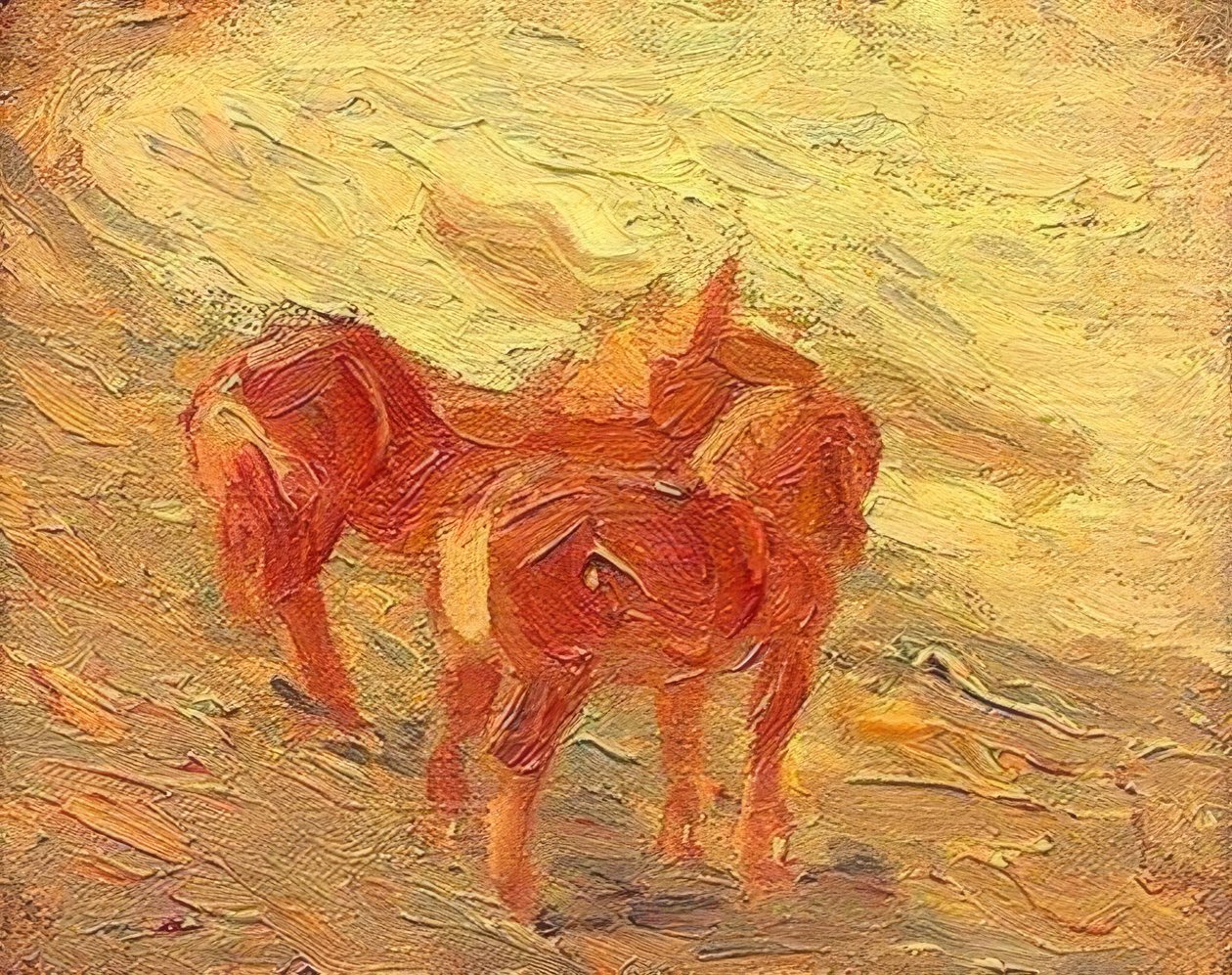 Konie nad morzem autorstwa Franz Marc