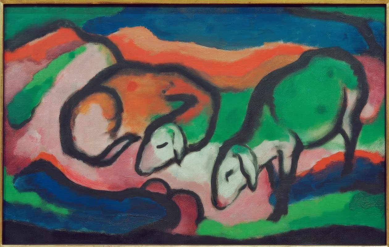 Owce autorstwa Franz Marc
