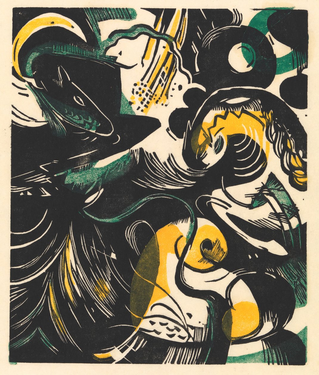 Historia stworzenia II autorstwa Franz Marc