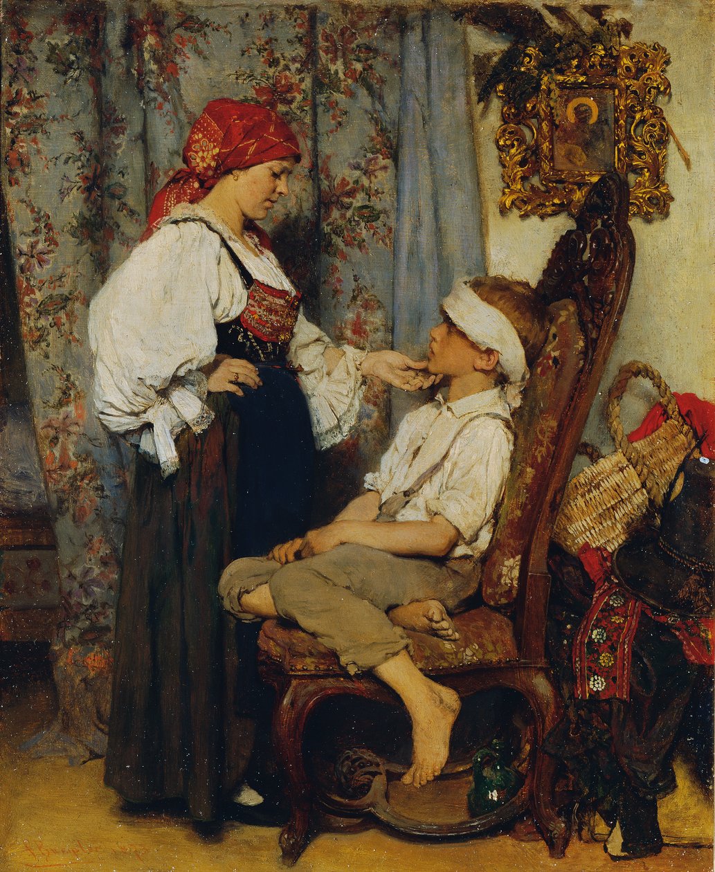 Mały pacjent autorstwa Franz Rumpler