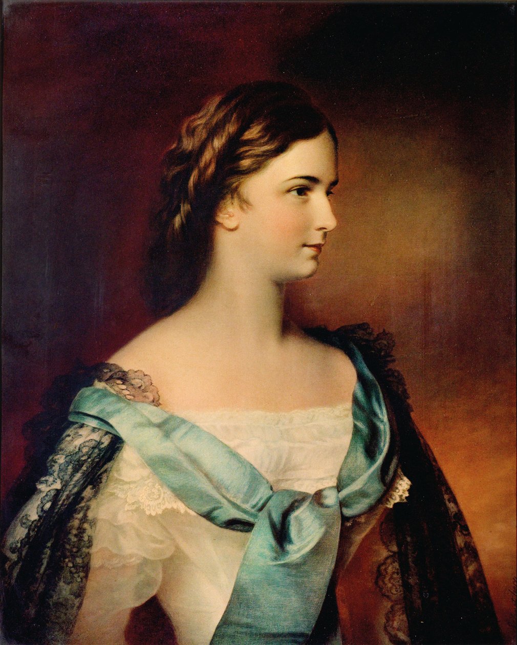 Portret cesarzowej Elżbiety Austrii. autorstwa Franz Schrotzberg