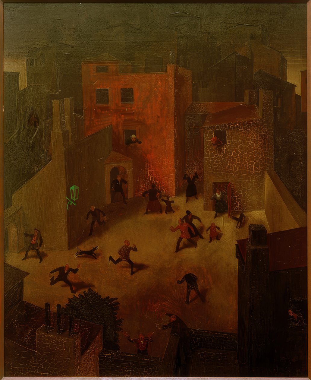 F.Sedlacek, pejzaż miejski autorstwa Franz Sedlacek