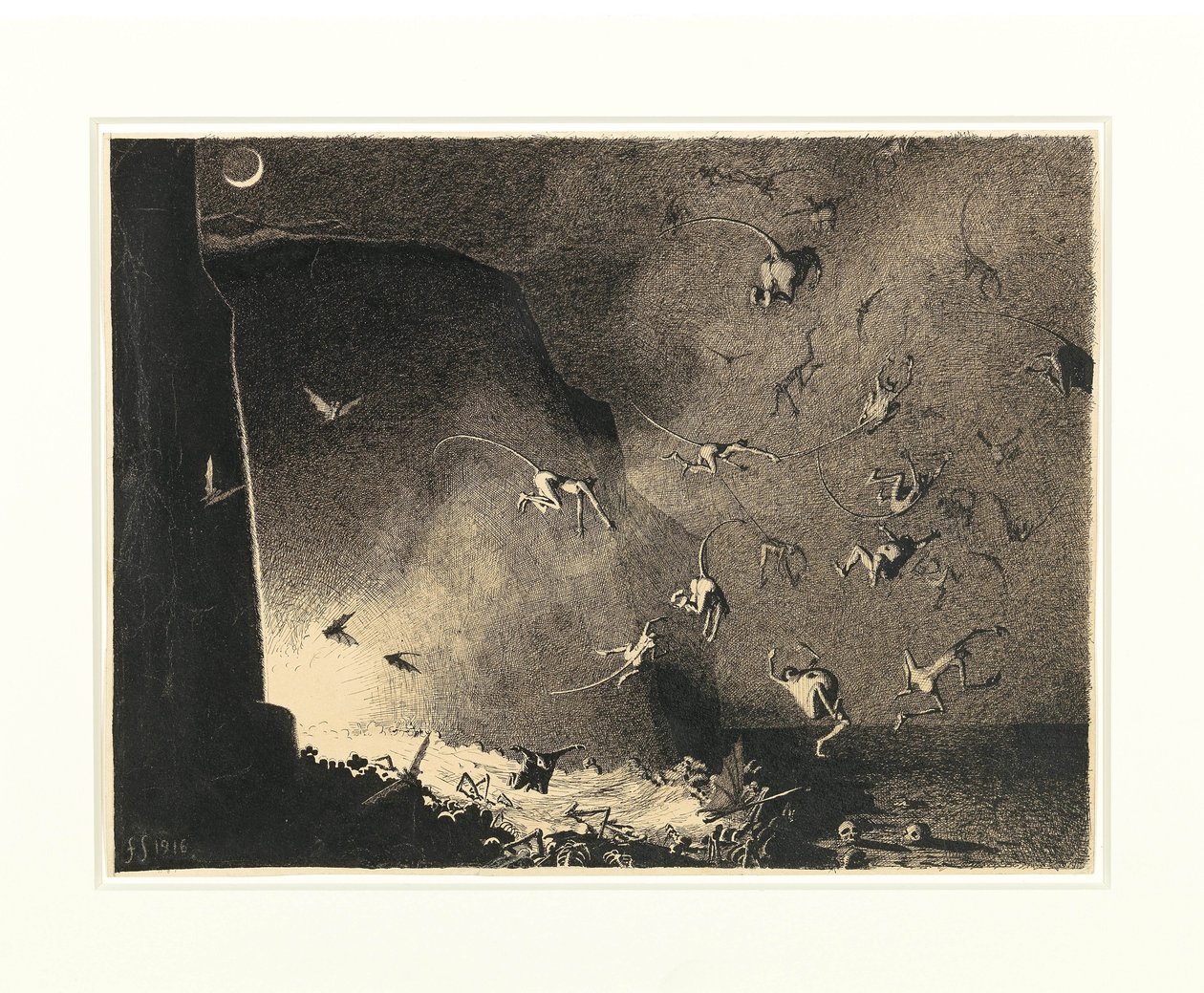 Brama piekielna, 1916. autorstwa Franz Sedlacek