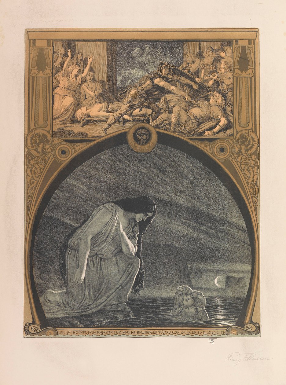 Pierścień Nibelunga, 1914. autorstwa Franz Stassen