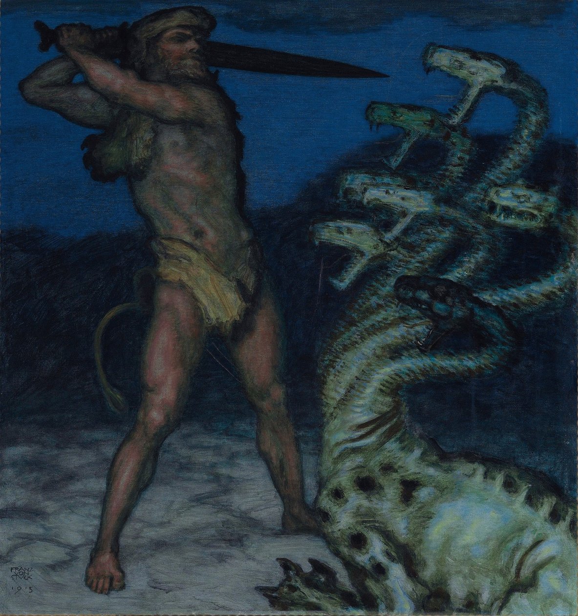 Herkules i Hydra autorstwa Franz Stuck Ritter von