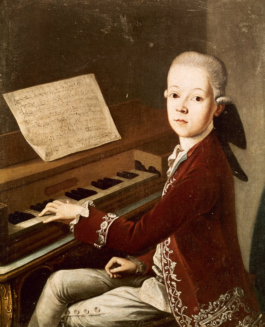 Wolfgang Amadeusz Mozart, 1768 autorstwa Franz Thaddaus Helbling
