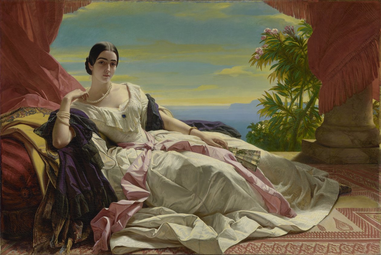 Leonilla Princess zu Sayn-Wittgenstein-Sayn, z domu Bariatinsky autorstwa Franz Xaver Winterhalter