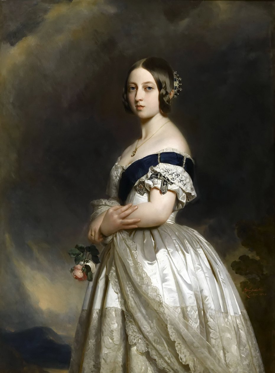 Portret królowej Wiktorii autorstwa Franz Xaver Winterhalter