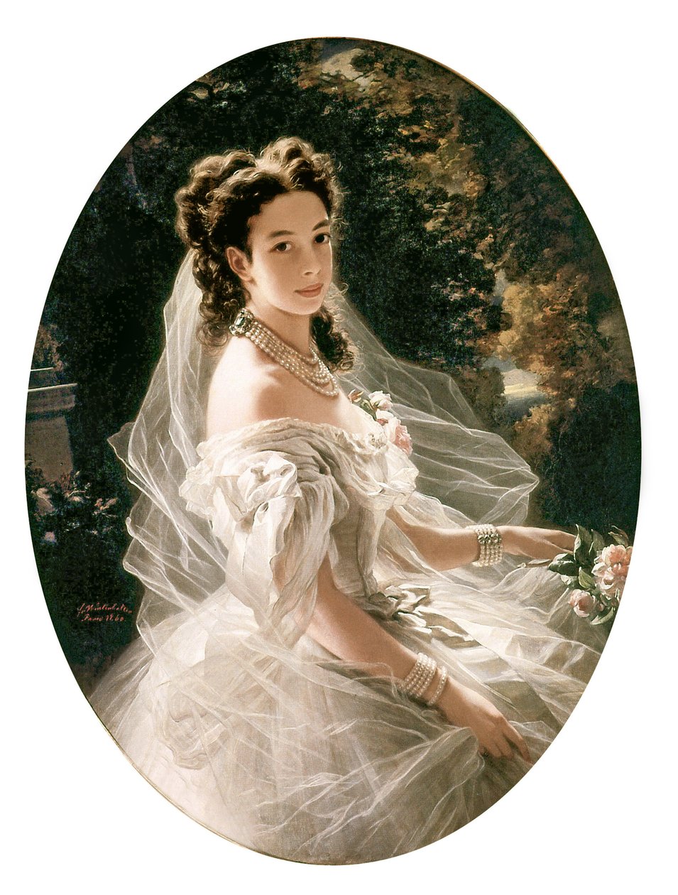 Księżniczka Paulina Metternich, 1860 autorstwa Franz Xaver Winterhalter