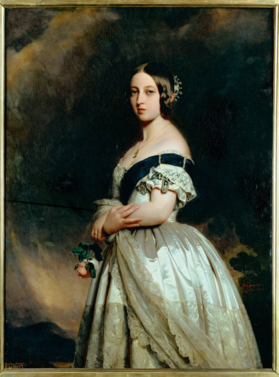 Angielska królowa Wiktoria ... autorstwa Franz Xaver Winterhalter
