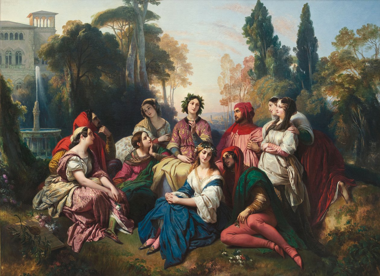 Dekameron, 1837 autorstwa Franz Xaver Winterhalter