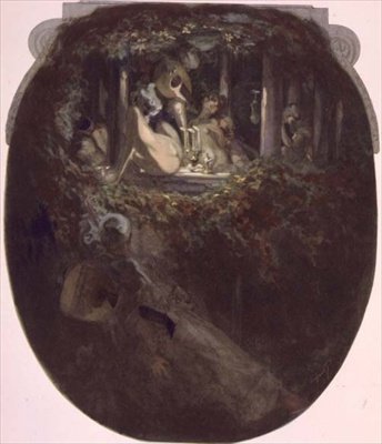 Serenada autorstwa Franz von Bayros (1866 1924)