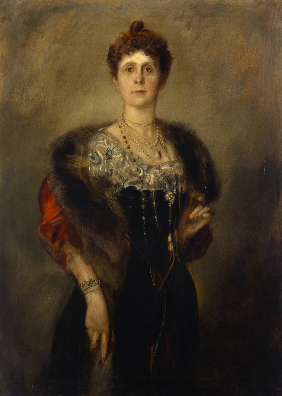 Emma Mumm (przez Schwarzenstein) autorstwa Franz von Lenbach
