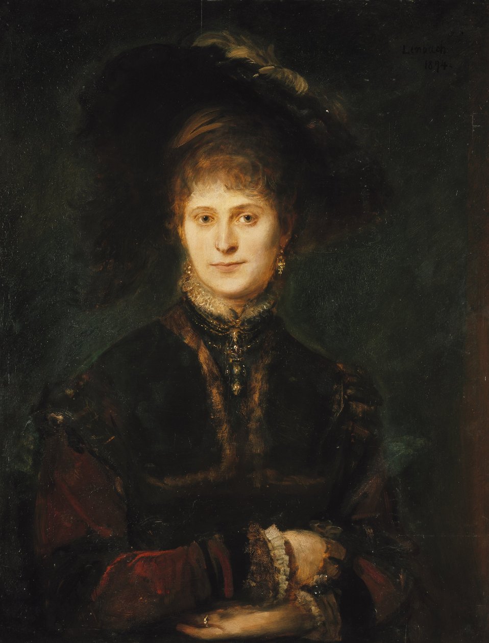 Magdalena Plach (?) autorstwa Franz von Lenbach