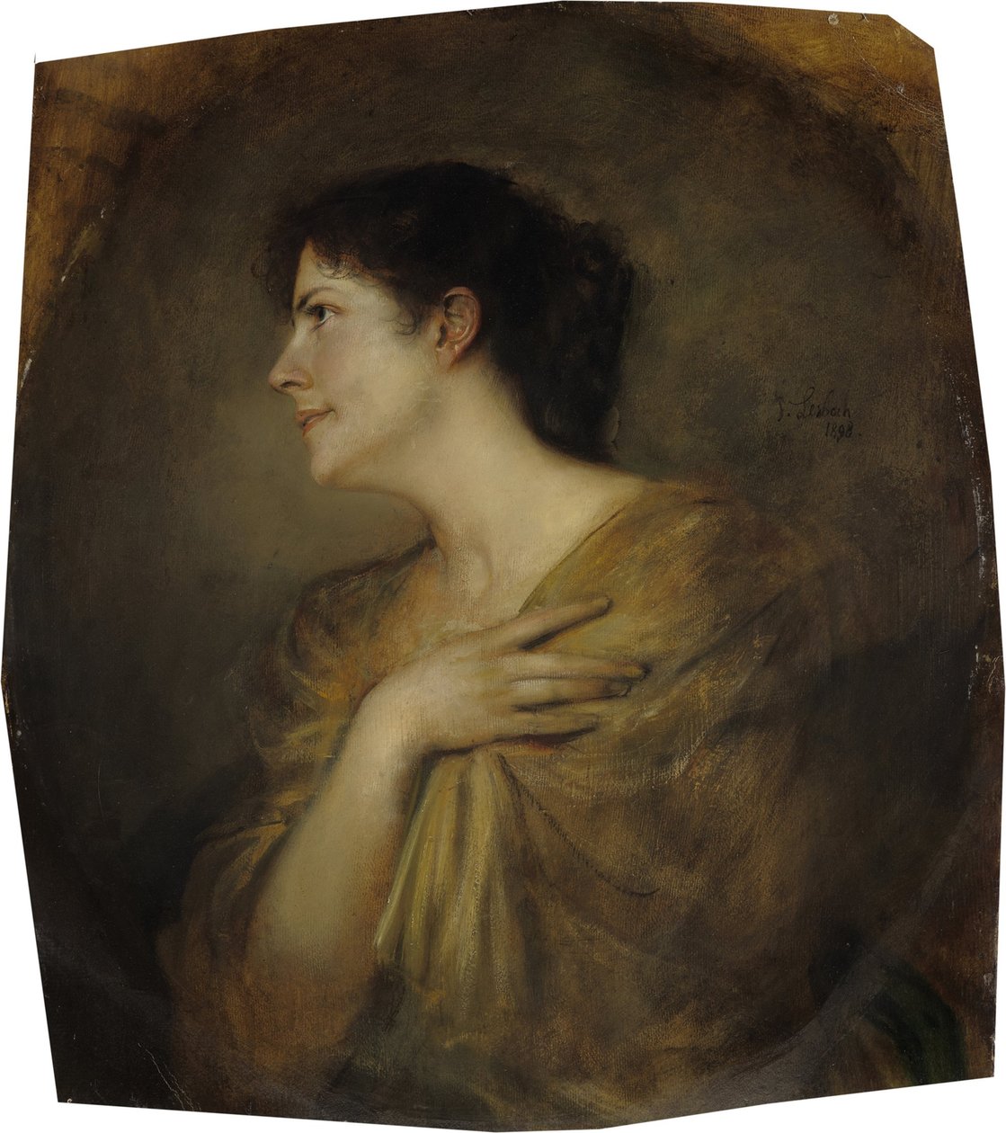 Mary Stuck (geb. Lindpaintner) autorstwa Franz von Lenbach