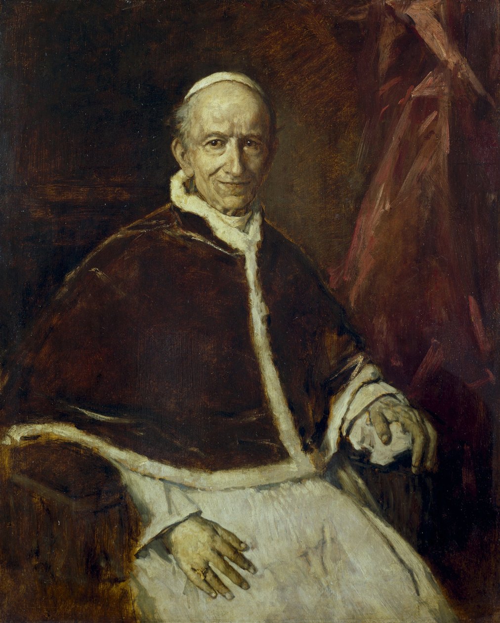 Papież Leon XIII. autorstwa Franz von Lenbach