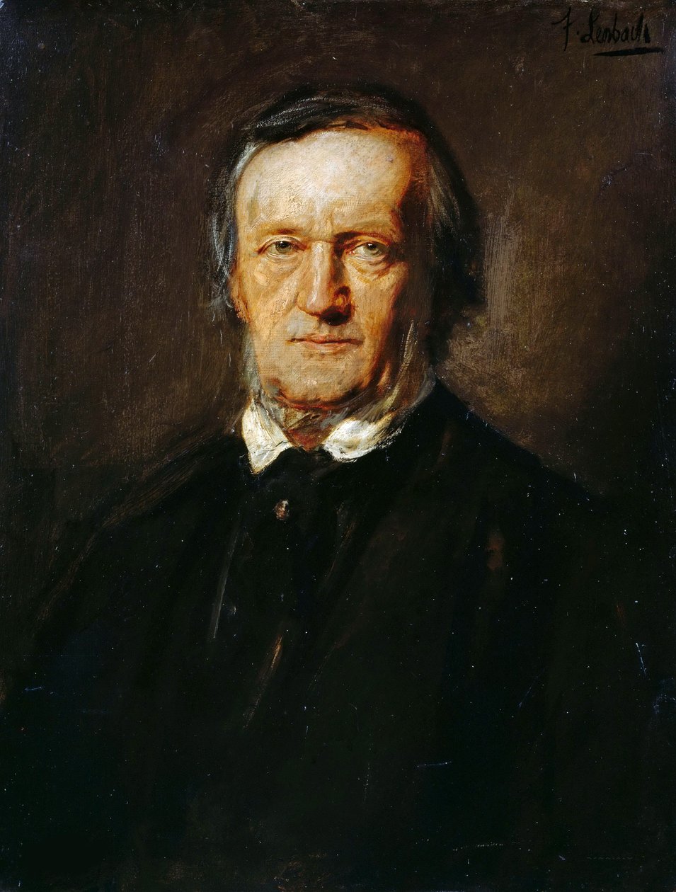 Portret Ryszarda Wagnera 1813-1883. autorstwa Franz von Lenbach