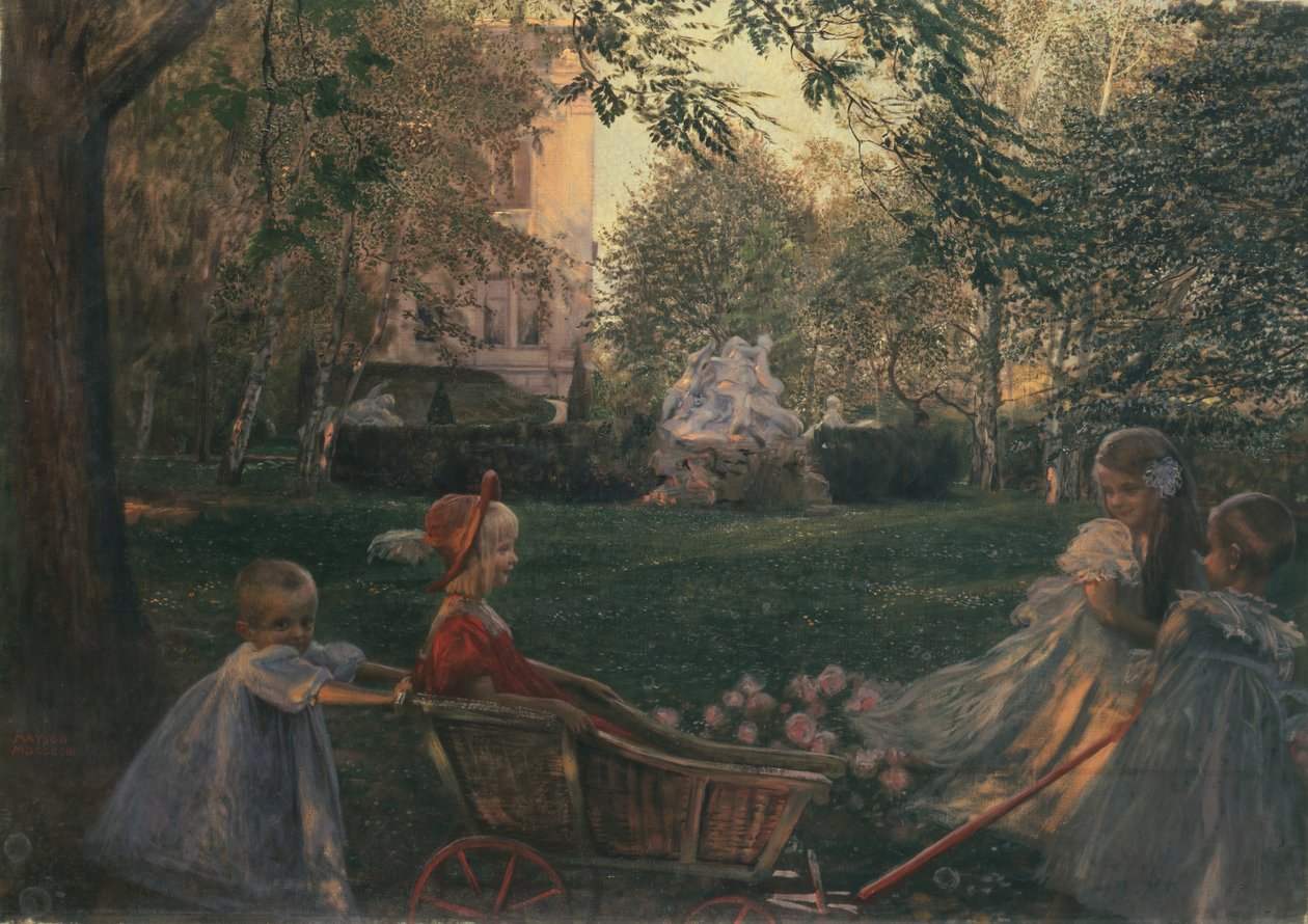 Dzieci bawiące się, 1933 autorstwa Franz von Matsch