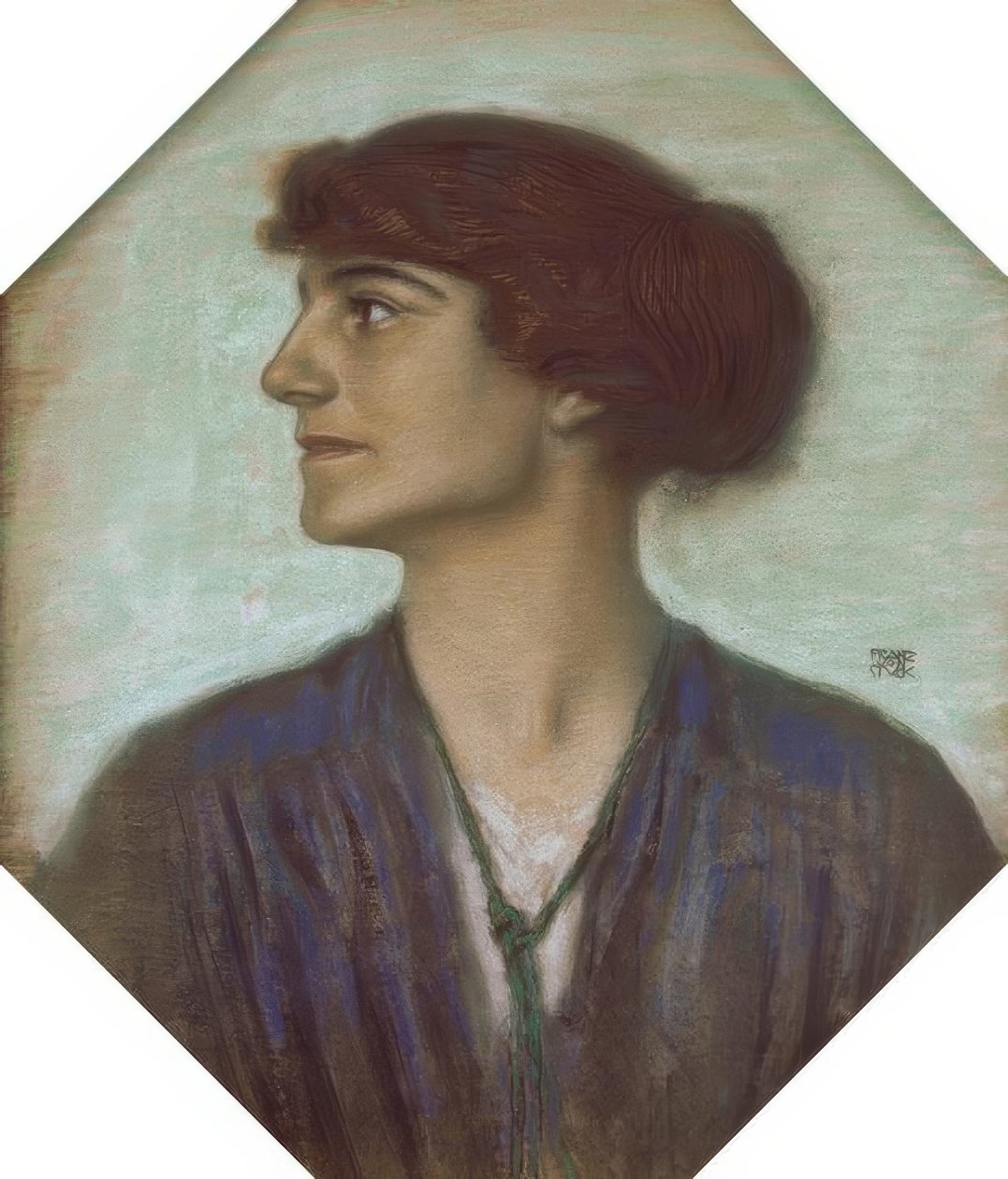 Portret damy autorstwa Franz von Stuck