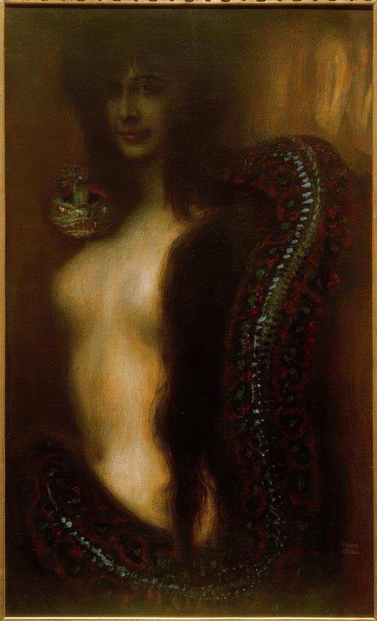 Grzech autorstwa Franz von Stuck