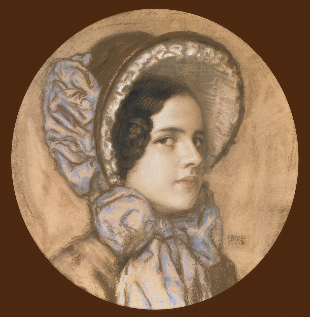 Franz przeciwko Stiuk, portret Maryi / pastel autorstwa Franz von Stuck