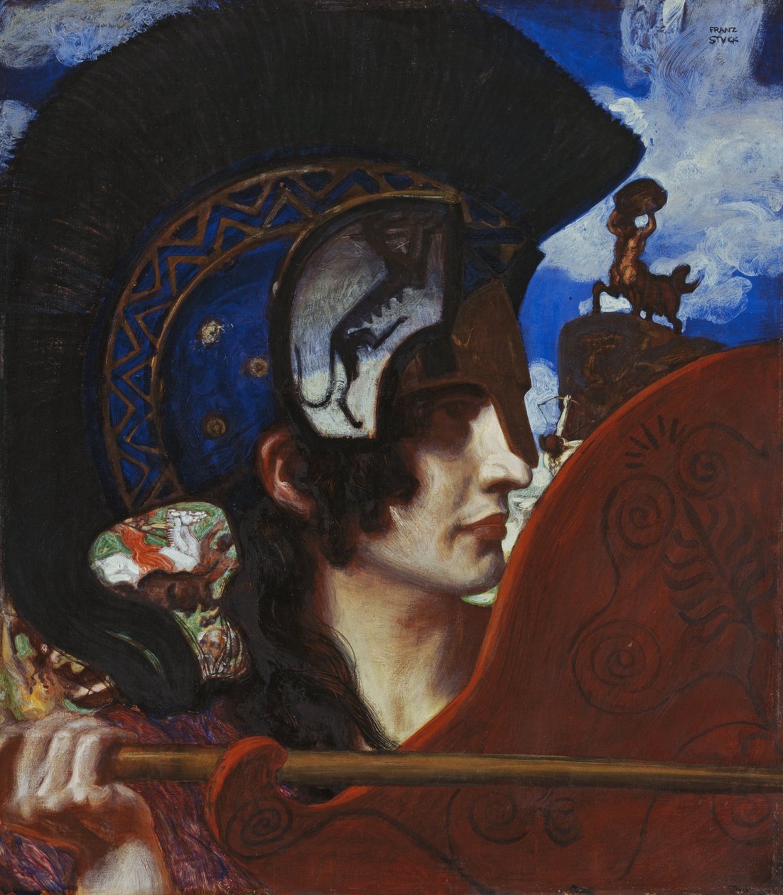 Walcząca amazonka autorstwa Franz von Stuck
