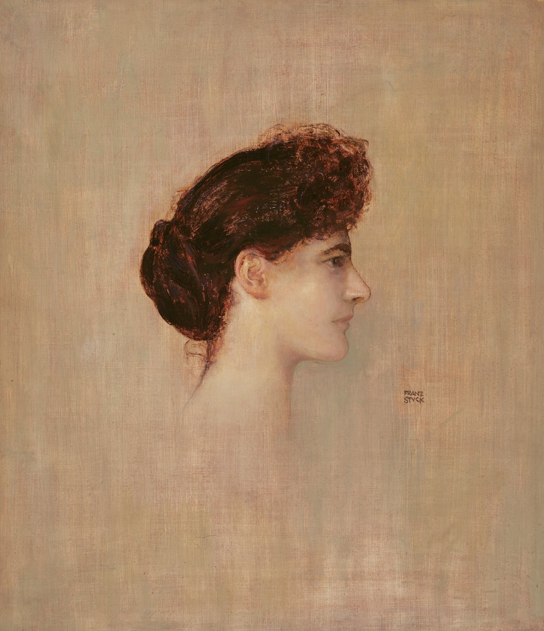 Portret kobiety, 1892 autorstwa Franz von Stuck