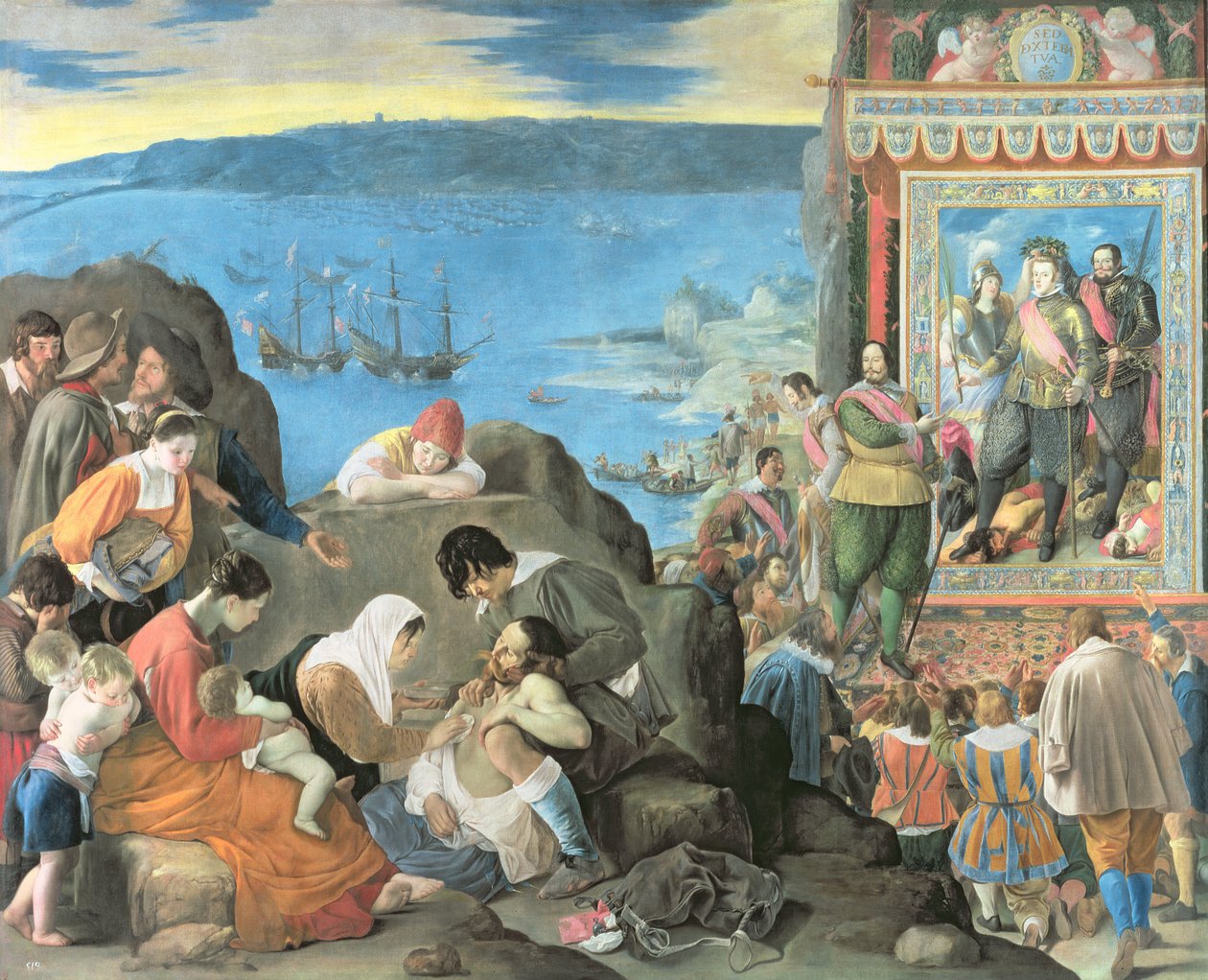 Odzyskanie Zatoki San Salvador, Brazylia, ok. 1634-35 autorstwa Juan Bautista Maíno