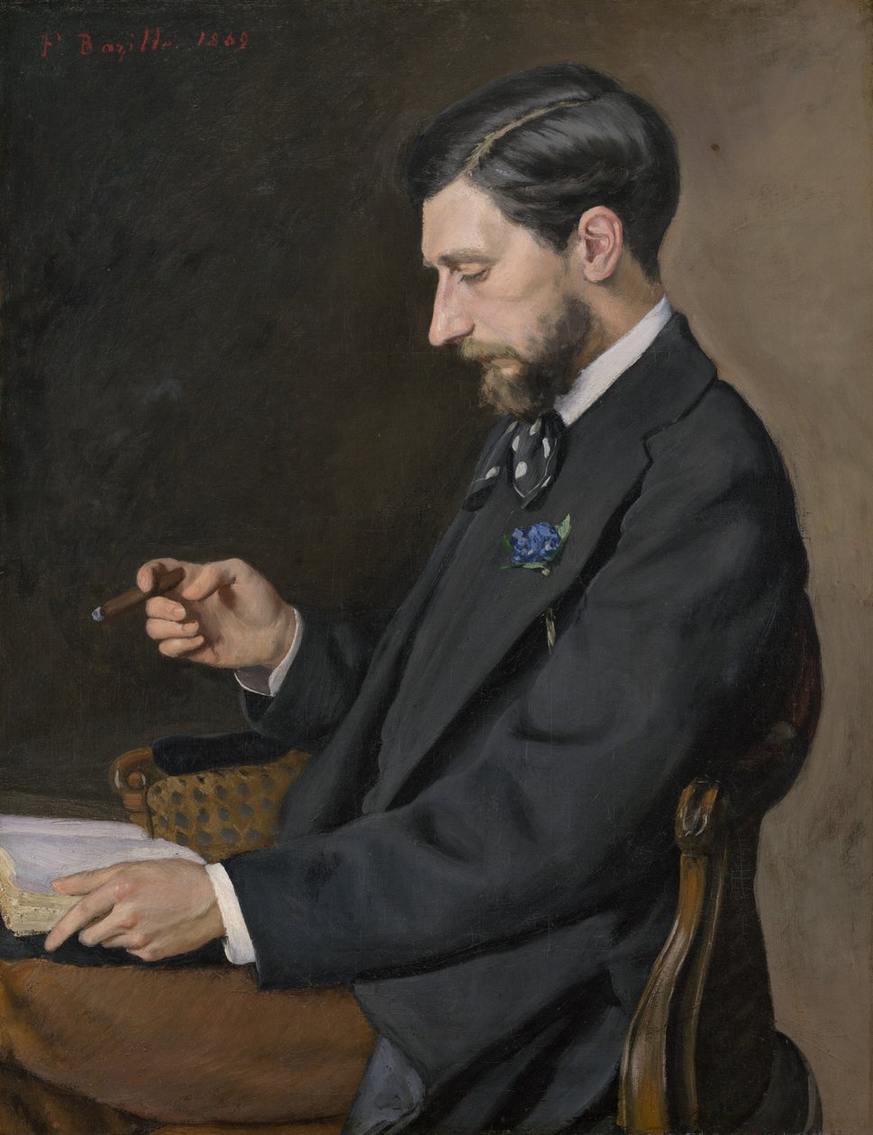 Edmond Mistrz, 1869. autorstwa Frédéric Bazille