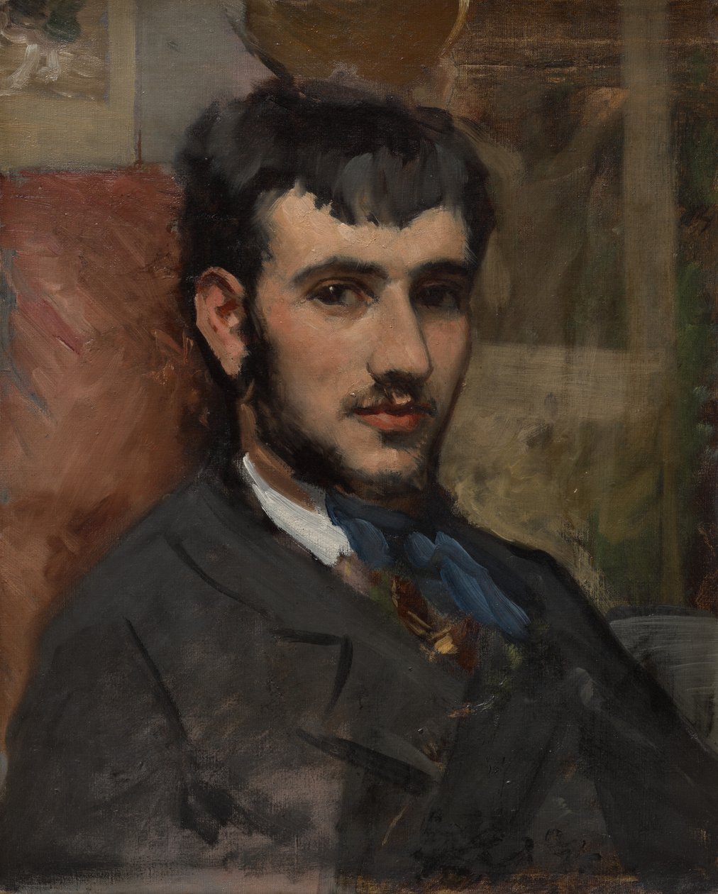 Portret Renoira autorstwa Frédéric Bazille