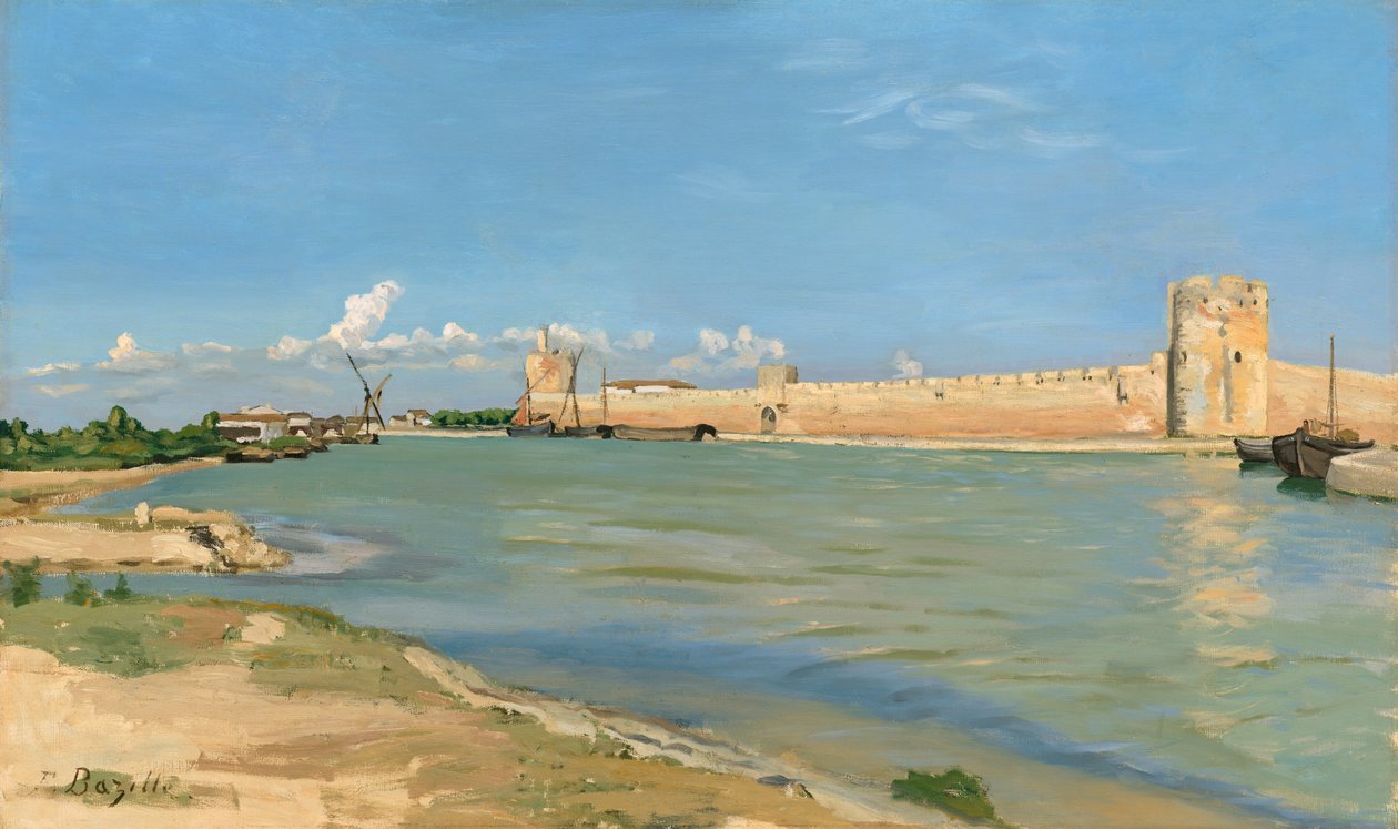 Zachodnie Wały w Aigues-Mortes, 1867. autorstwa Frédéric Bazille