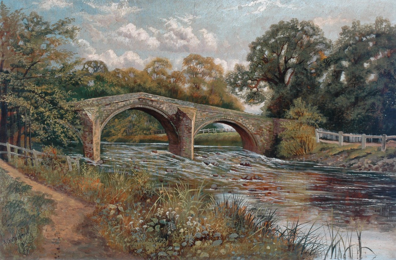 Widok na Ilkley, 1893 r. autorstwa Fred Challacombe